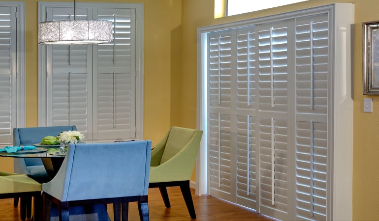 Patio Doors with Plantation Shutters in Fort Myers